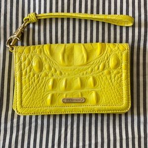 Brahmin yellow snake wristlet